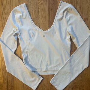 Lululemon align scoop neck long sleeve shirt- size 2